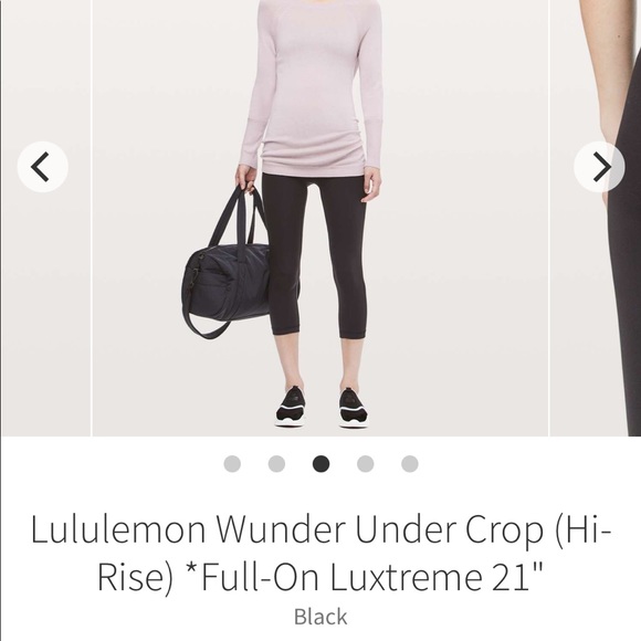 Lululemon Wunder Under *Full Luxtreme Crop - Picture 6 of 7